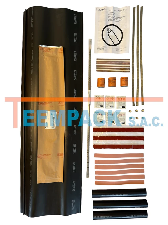 Empalme Termocontraíble Tripolar 8 kV 3x [750-1000 MCM] - Sin conector HVS-3-825S