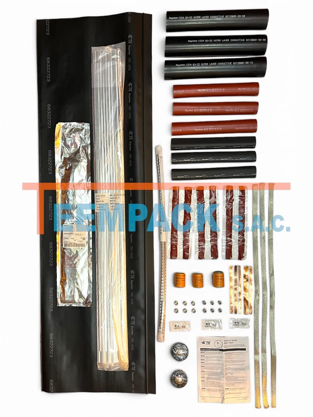 Empalme Termocontraíble Tripolar 15 kV con Armadura Metálica 3x [250-350 MCM] - Sin conector HVSA-3-1522S