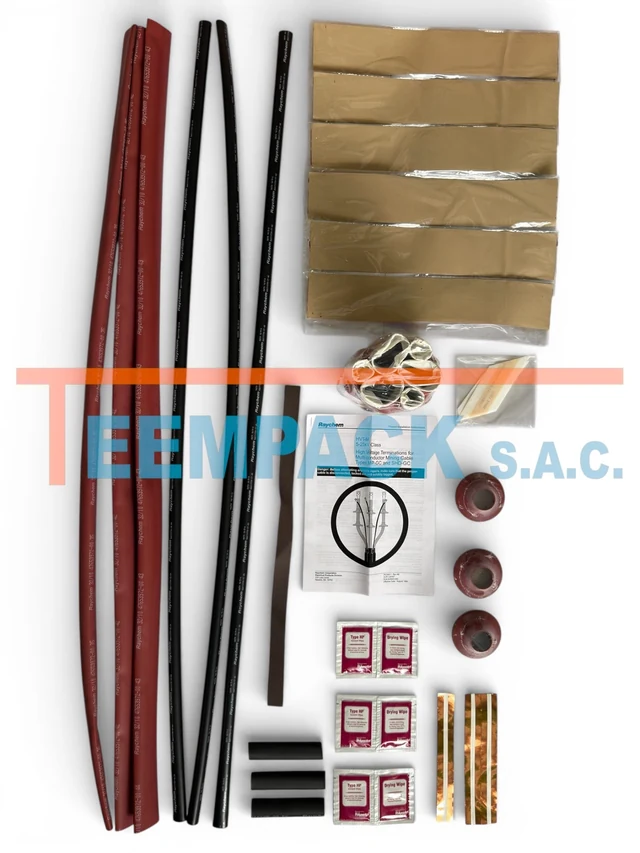 Terminación Termocontraíble Tripolar 8 kV para Cable SHD-GC 3x [4-1 AWG] + Kit de trifurcación - Sin terminal