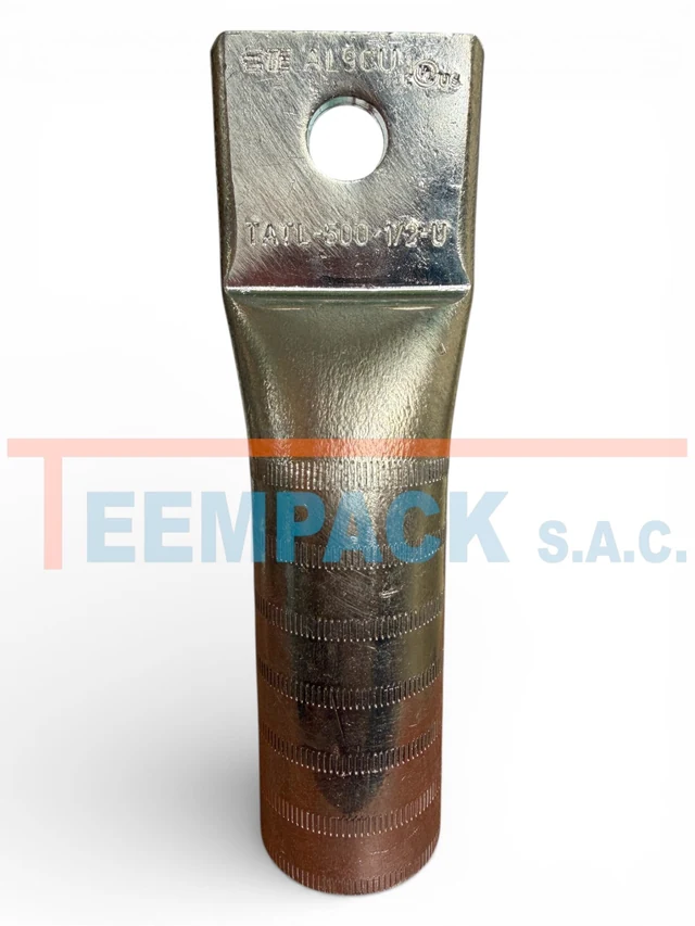 Terminal de Compresión Bimetálico 500 MCM [240 mm²] - Ojal 1/2" UL TATL-500-1/2-U